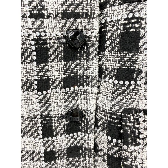 Veronica Beard Sondra Tweed Plaid Print Mini Dress Size: M | US 6 - Picture 4 of 14